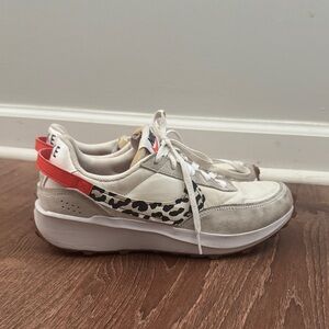 Nike Women's Sneakers with Red and Cream Details